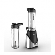 Personal Juicer Smoothie Blender 300-Watt Stainless Steel with Extra Travel Sports Bottle
